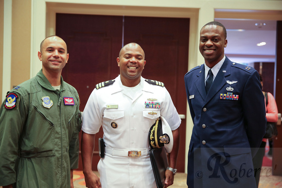 Another trio of leaders - Cpt. Jason Sanders, Cmdr. Bobby Hand and Cpt. Marc Fulson